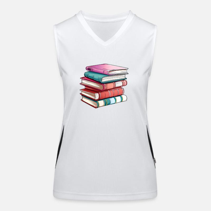 Book Reading Book Lover Gift Books Reader Women's Functional Contrast Tank Top