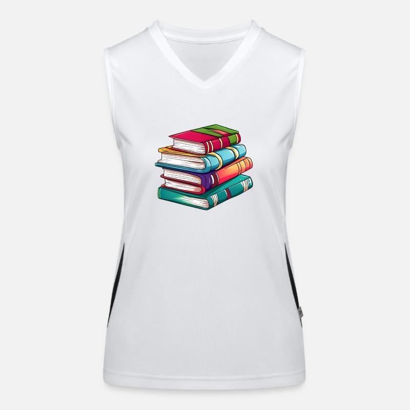 Book Reading Books Gift Reader Book Lover Women's Functional Contrast Tank Top