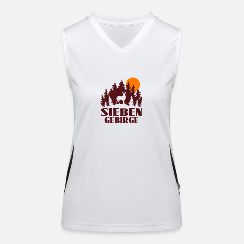 Siebengebirge Funktionelles Kontrast-Tank Top für Frauen