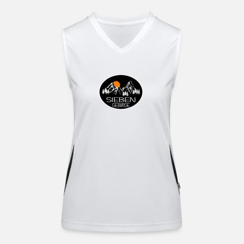 Siebengebirge Funktionelles Kontrast-Tank Top für Frauen