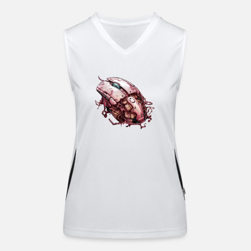 Gaming Mouse Alien Mode Women's Functional Contrast Tank Top