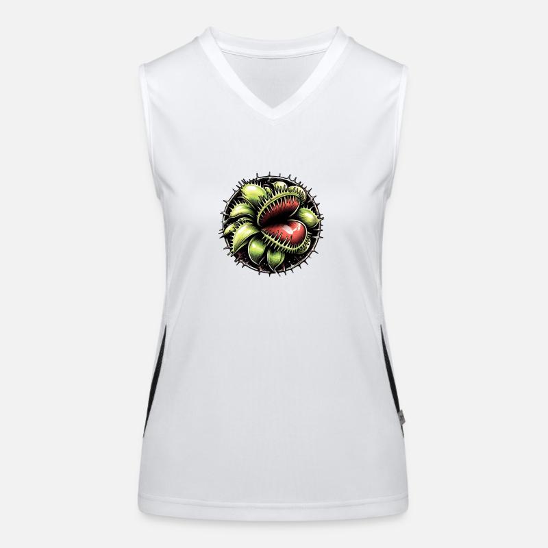 Venus Flytrap Carnivorous Insect Plant Women's Functional Contrast Tank Top