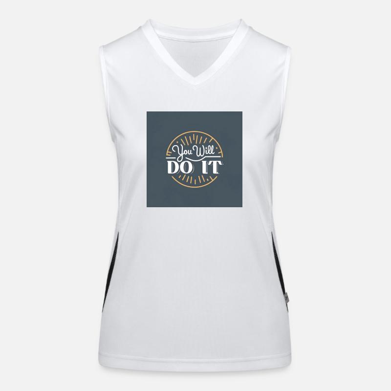 du wirst es tun Funktionelles Kontrast-Tank Top für Frauen