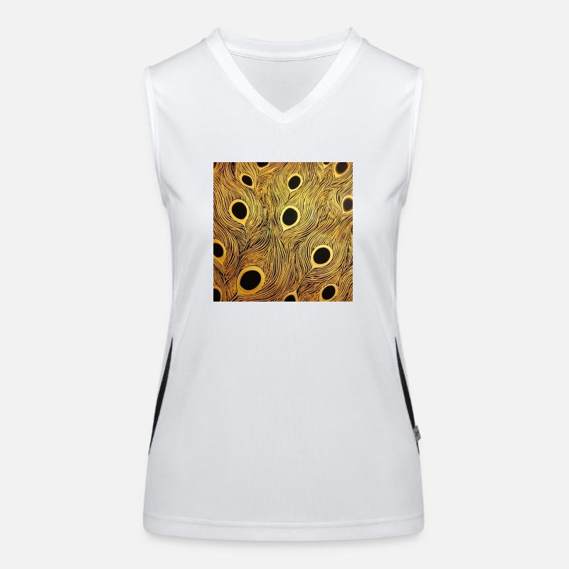 Peacock feather Women's Functional Contrast Tank Top