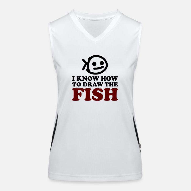 The Fish Funktionelles Kontrast-Tank Top für Frauen