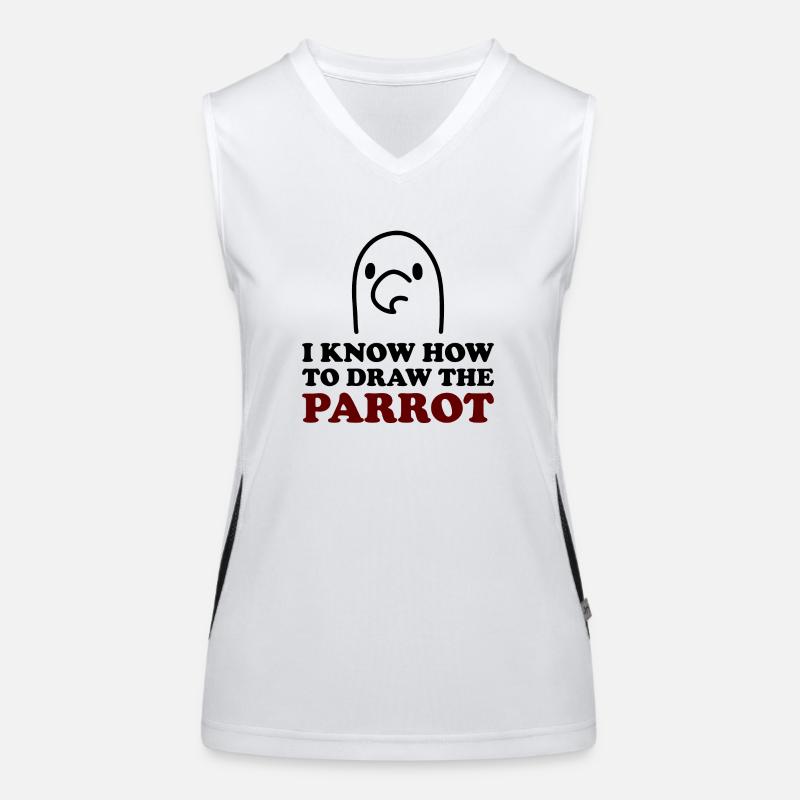 The Parrot Funktionelles Kontrast-Tank Top für Frauen