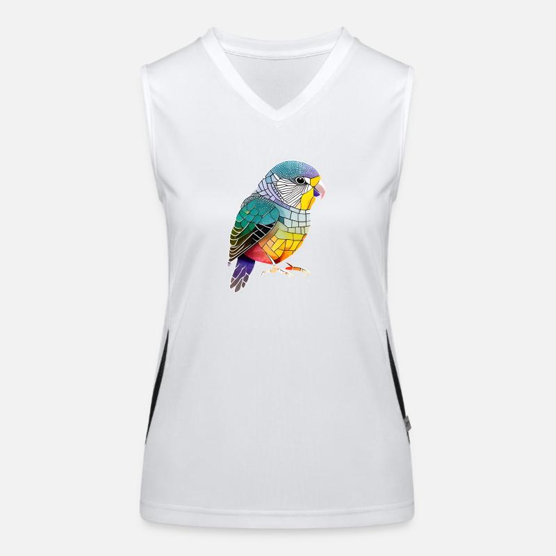 Propriétaire d’oiseau perruche oiseau calopsitte calopsitte Débardeur respirant contrasté Femme
