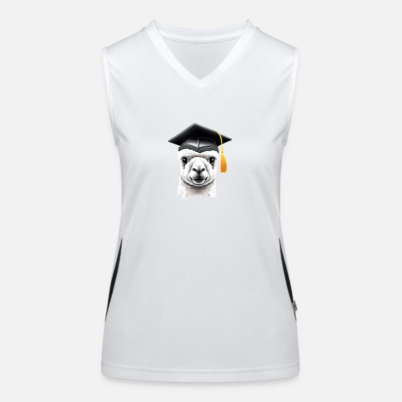 Alpaca Studies Graduate Bachelor School Leaving Certificate Women's Functional Contrast Tank Top