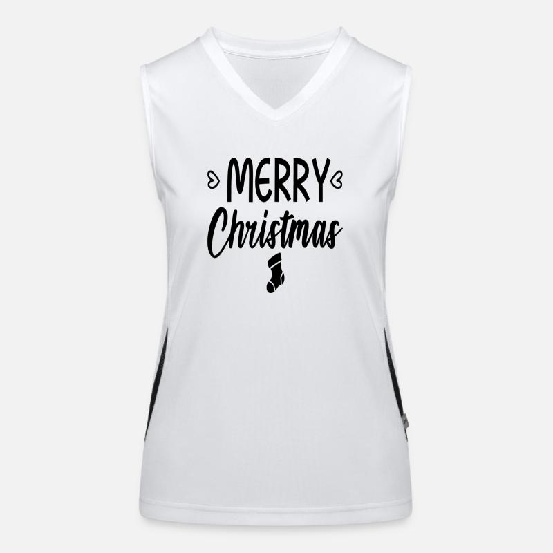 Joyeux Noël Débardeur respirant contrasté Femme