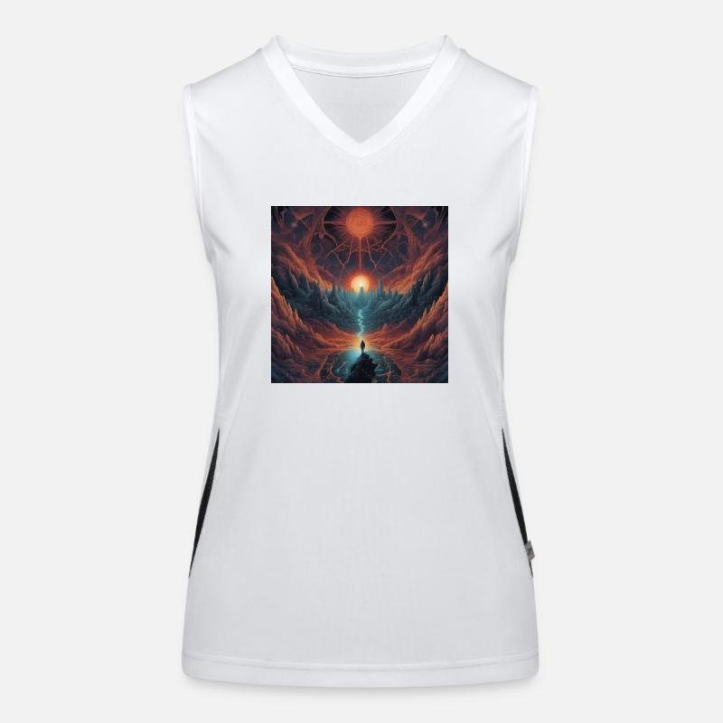 Der Infinity-Strahl Funktionelles Kontrast-Tank Top für Frauen