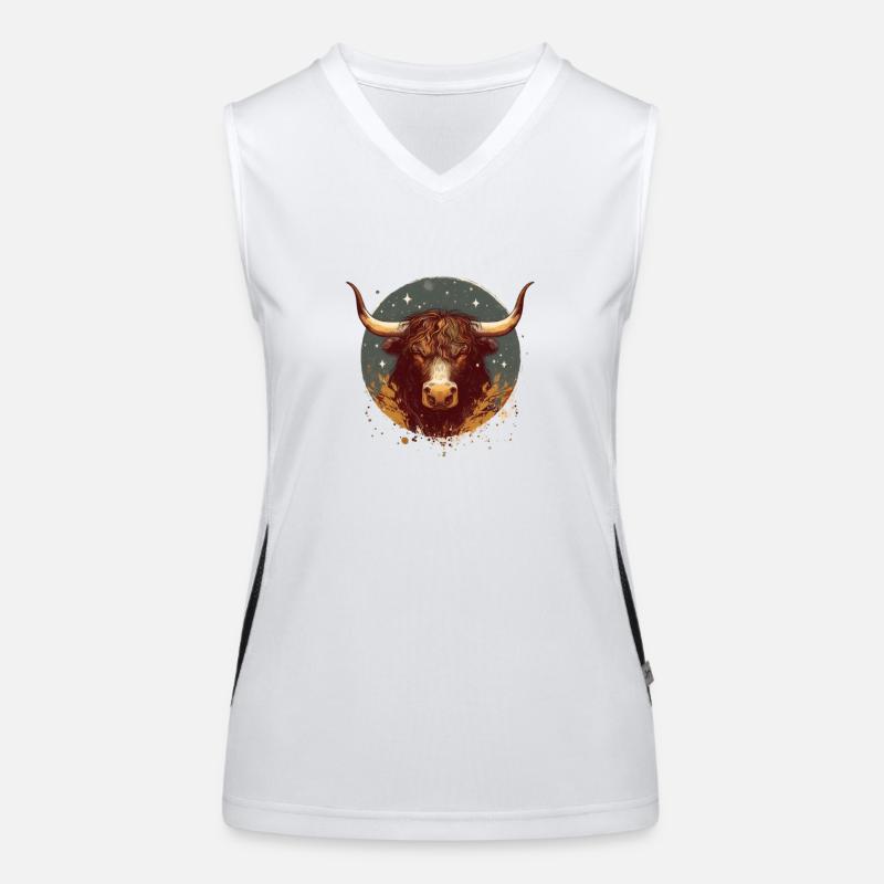 Taurus Astro Sign Women's Functional Contrast Tank Top