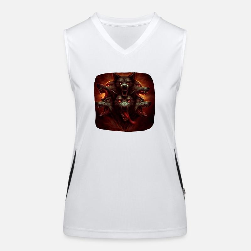 Devilish Beasts Ghostly Nightmare Black Magic Women's Functional Contrast Tank Top