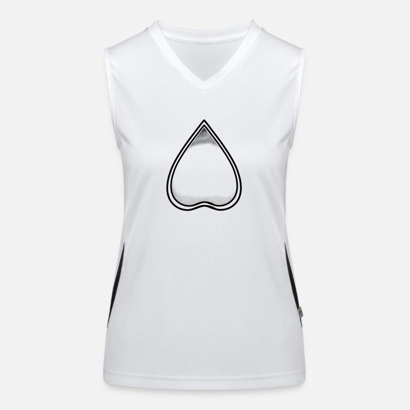Tattoo style Ouija pointer Women's Functional Contrast Tank Top