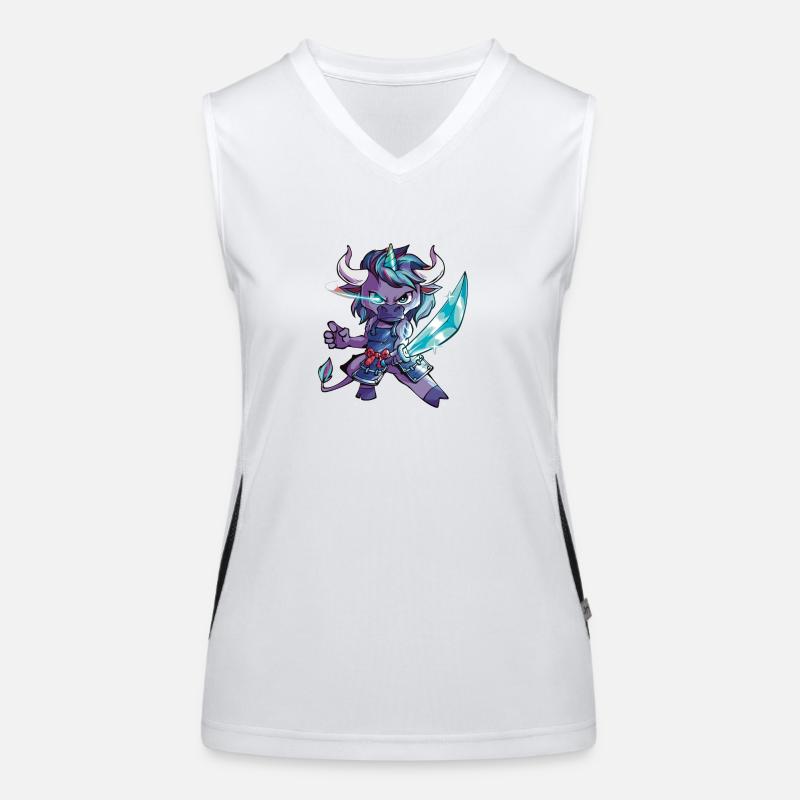 Ninja Stierhorn Funktionelles Kontrast-Tank Top für Frauen