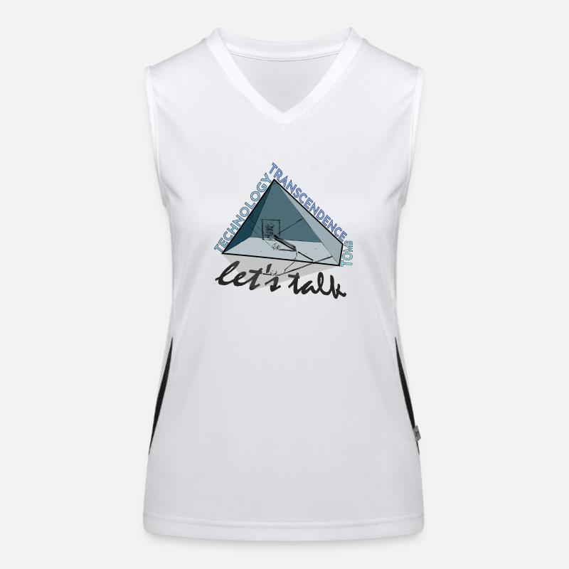 Pyramid Tomb Technology Transcendence - Dark font Women's Functional Contrast Tank Top