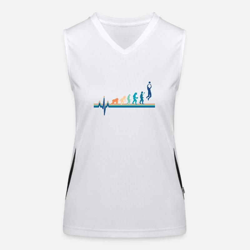 Évolution battement de cœur volley--rétro volley Débardeur respirant contrasté Femme