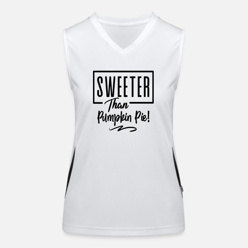 Sweeter Than Pumpkin Pie! Funktionelles Kontrast-Tank Top für Frauen