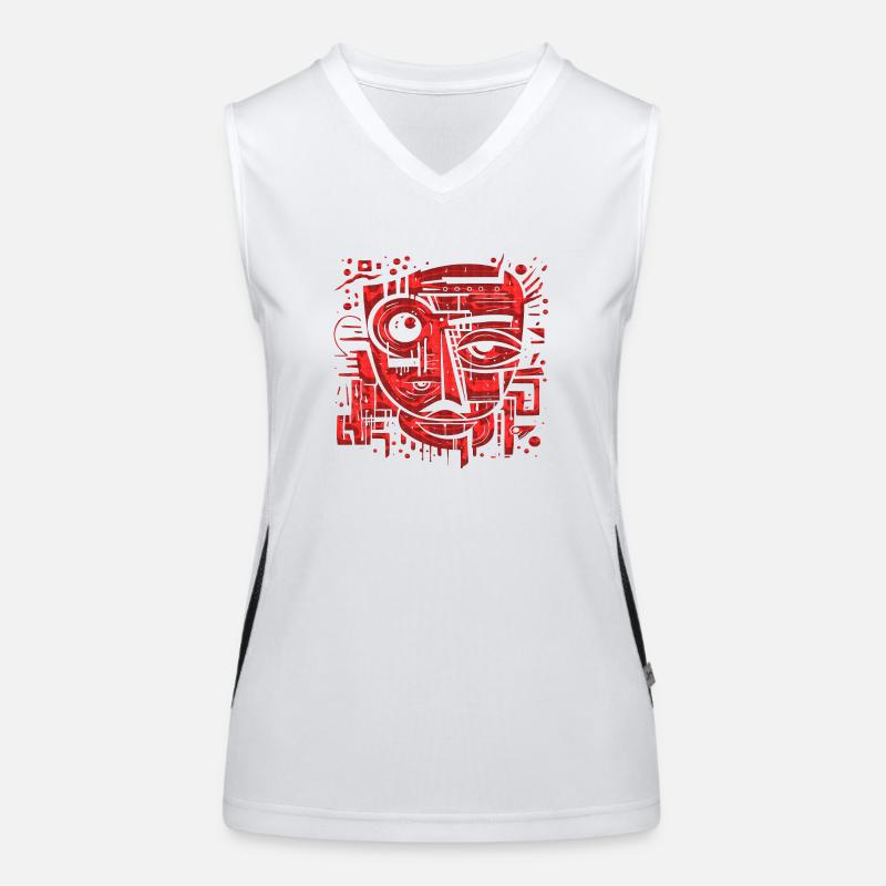 Graffiti Street Art Spray Vintage Stencil Retro Women's Functional Contrast Tank Top