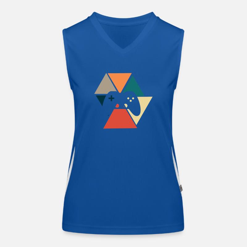 Vintage Retro Console Console Gift Idea Women's Functional Contrast Tank Top