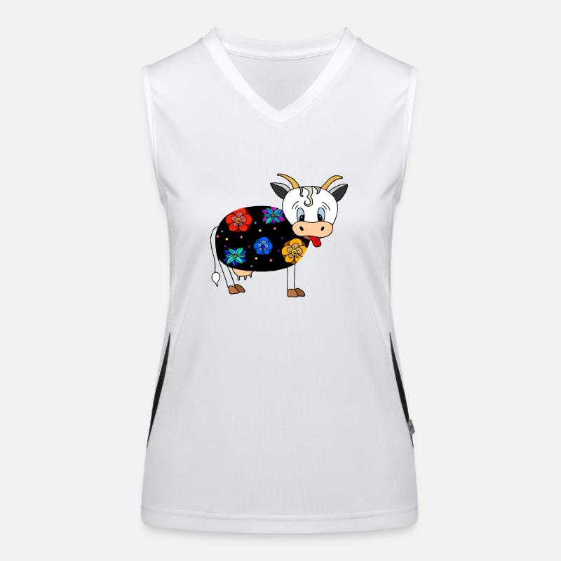 Cow Women's Functional Contrast Tank Top