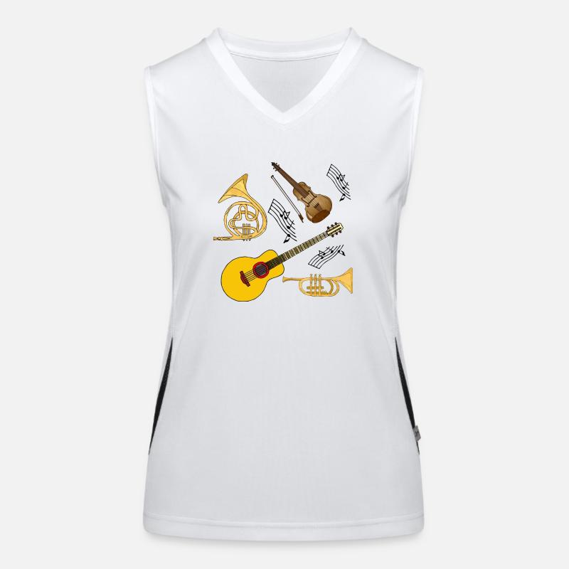 Musical Instruments Women's Functional Contrast Tank Top