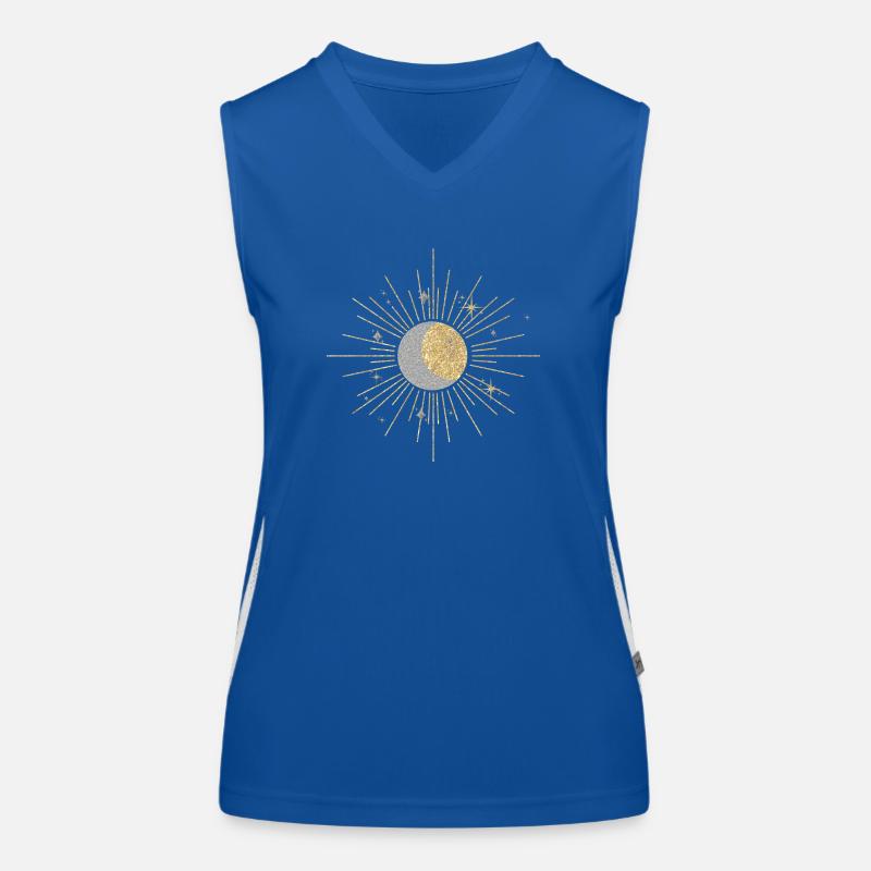 Star, Moon, Sun Women's Functional Contrast Tank Top