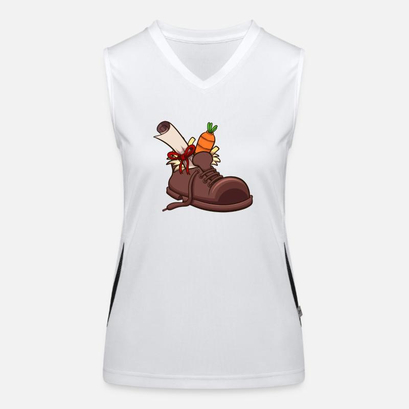 Schuh-Einstellung Funktionelles Kontrast-Tank Top für Frauen