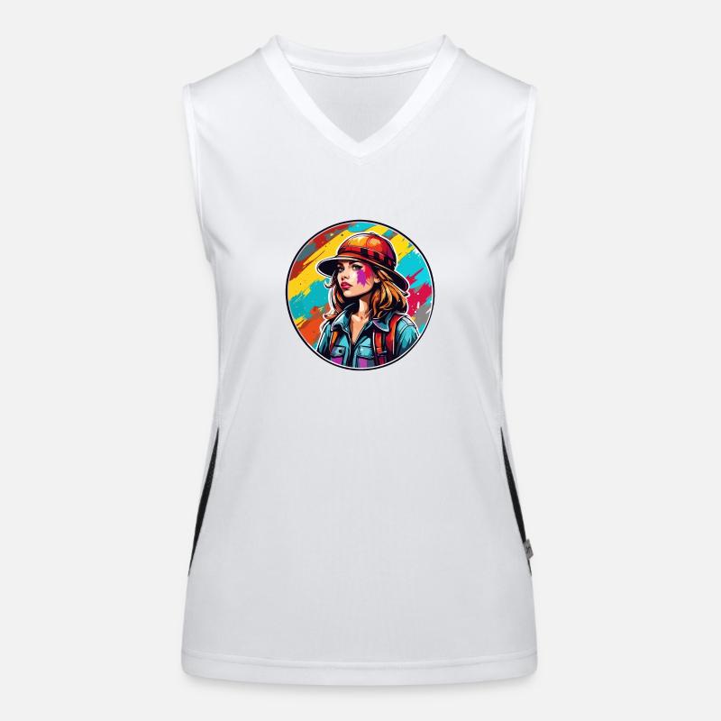 Archäologin / Expetition / Abenteuer / Entdeckerin Funktionelles Kontrast-Tank Top für Frauen