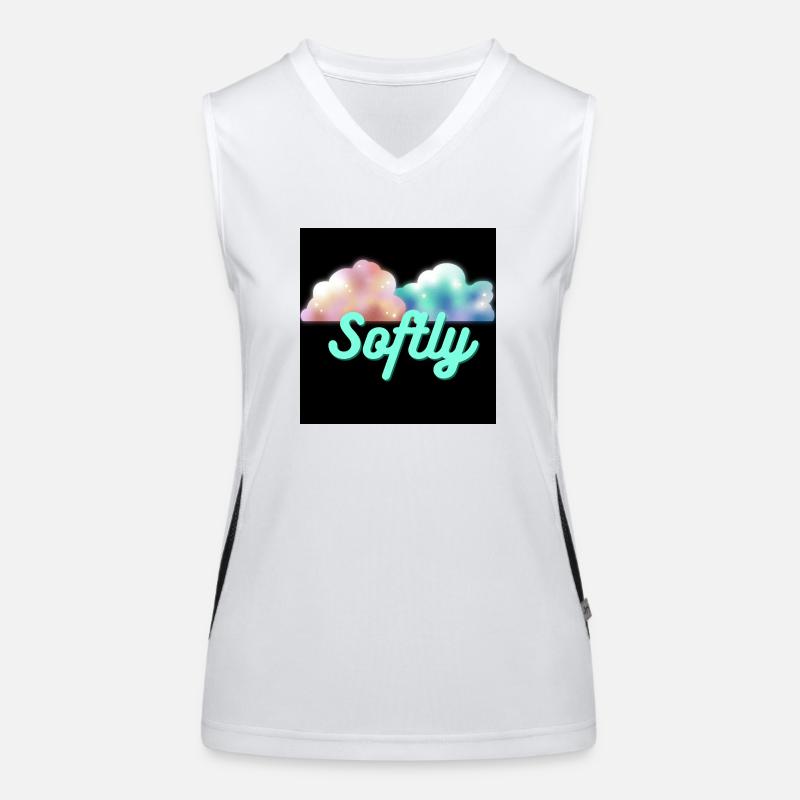 Softly Clouds Funktionelles Kontrast-Tank Top für Frauen