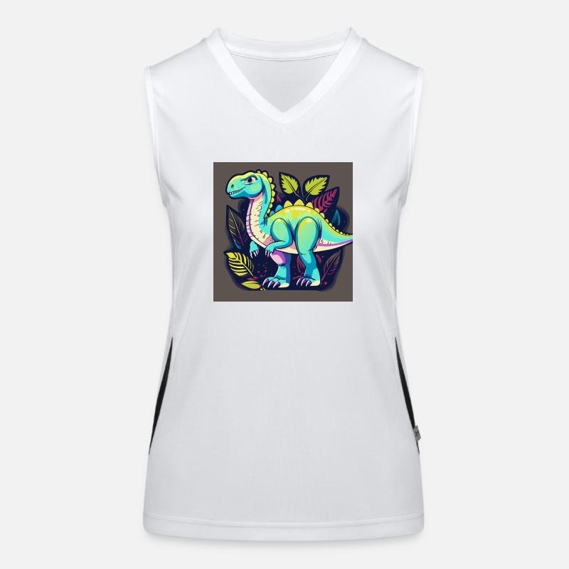 Dino amical Débardeur respirant contrasté Femme