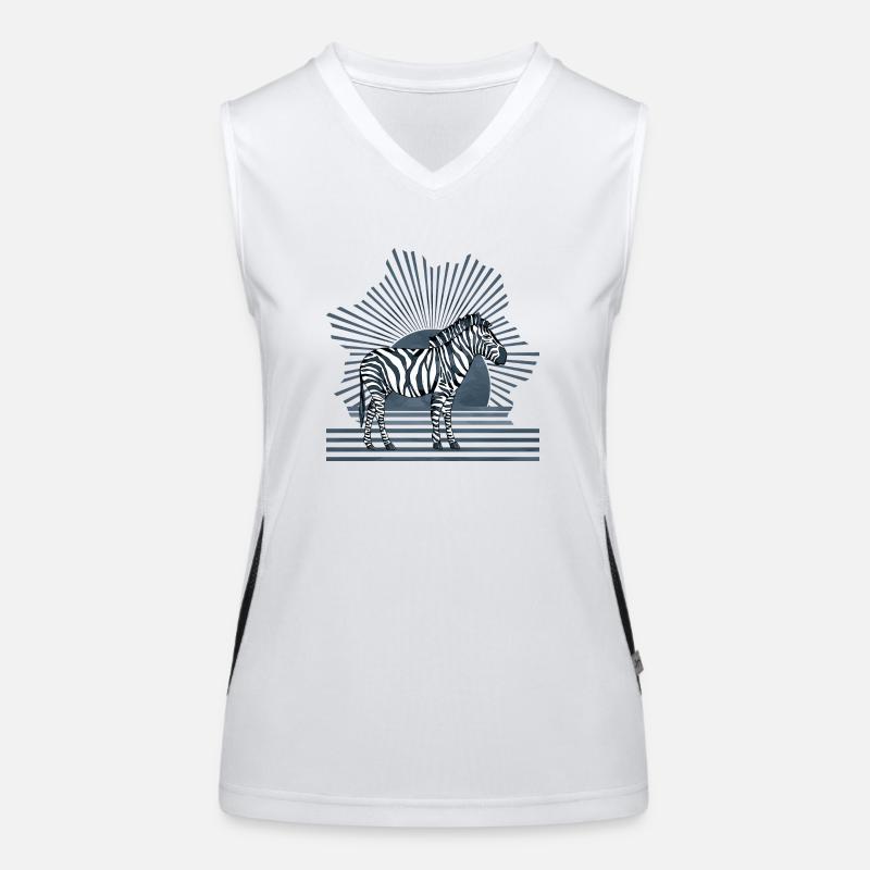 Zebra Women's Functional Contrast Tank Top