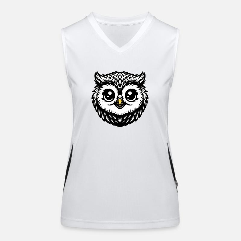 Bébé hibou Débardeur respirant contrasté Femme