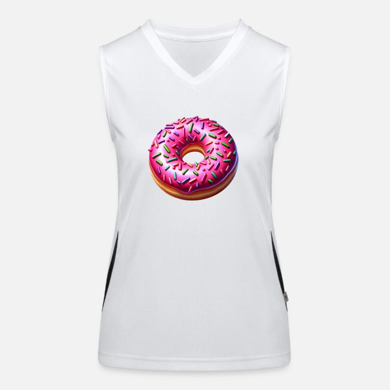 Donut Funktionelles Kontrast-Tank Top für Frauen
