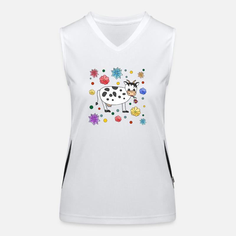 Cow Women's Functional Contrast Tank Top
