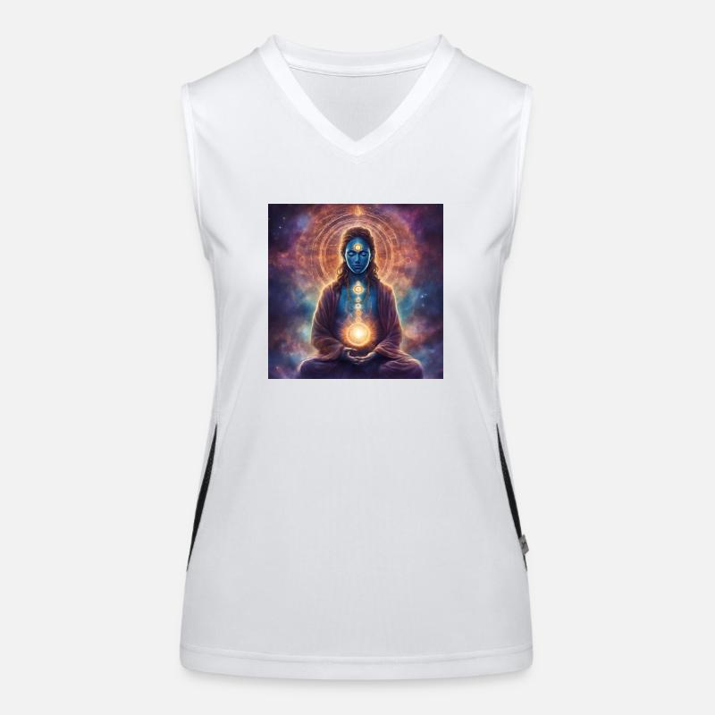 Weltall Astrologie Funktionelles Kontrast-Tank Top für Frauen