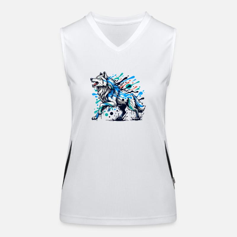 Beautiful Wolf Women's Functional Contrast Tank Top