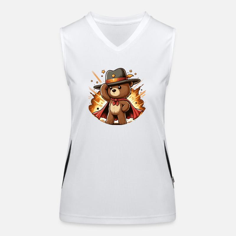 Teddy bear Women's Functional Contrast Tank Top