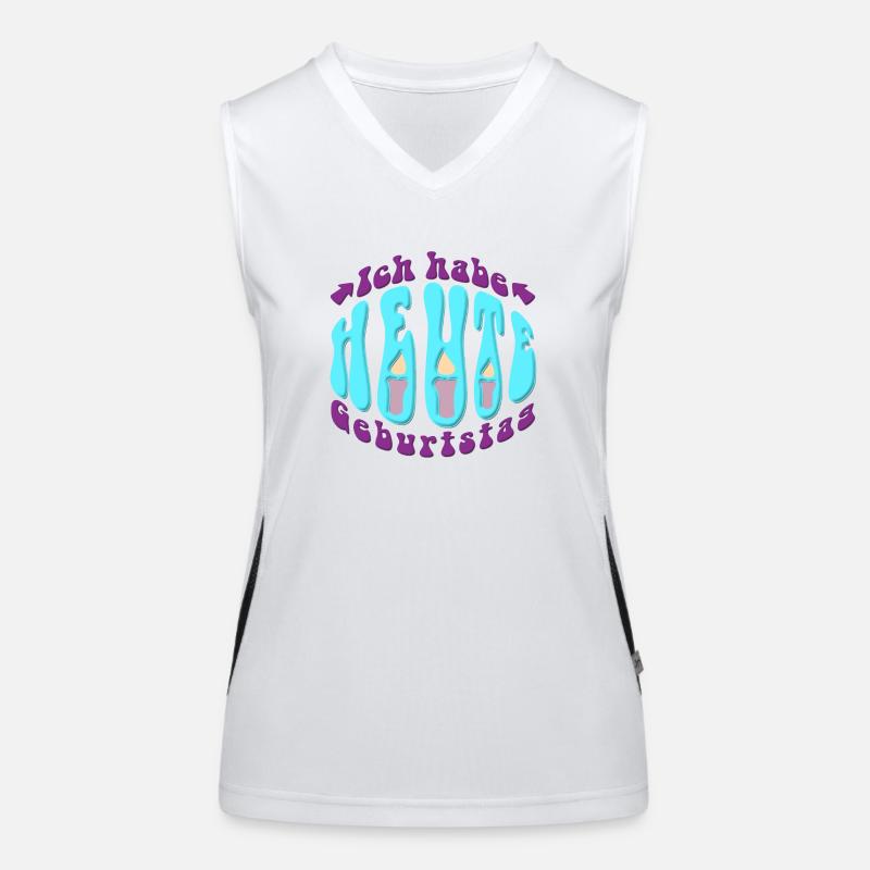 Ich habe heute Geburtstag Funktionelles Kontrast-Tank Top für Frauen
