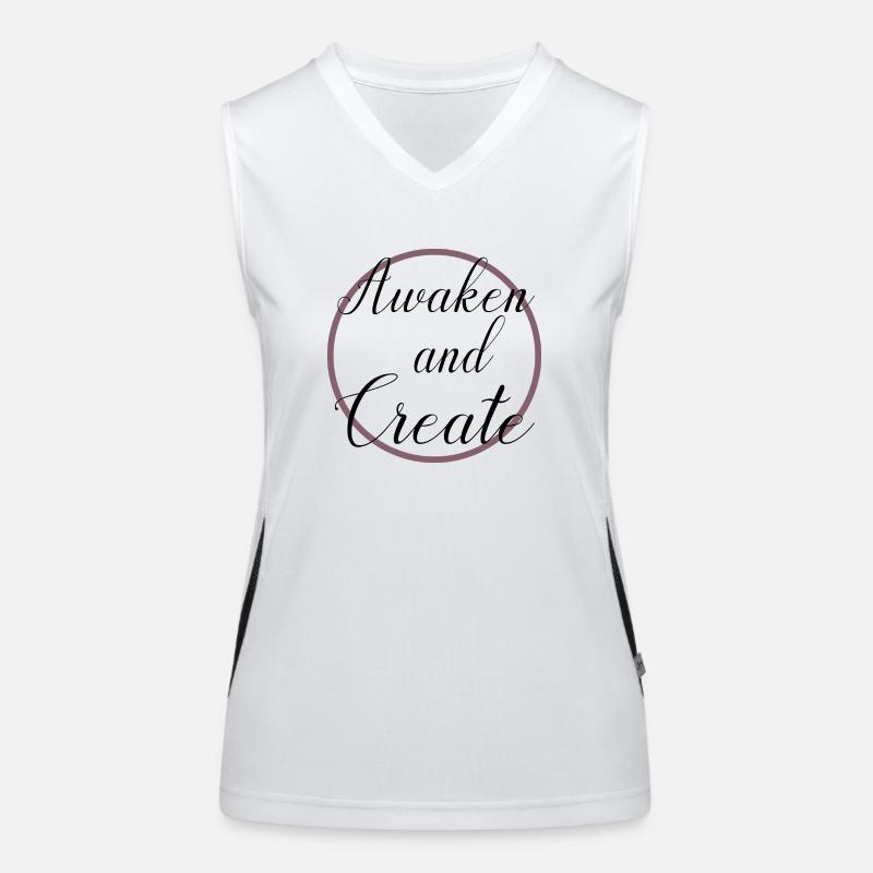 futuristic education enlightenment mindfulness Funktionelles Kontrast-Tank Top für Frauen