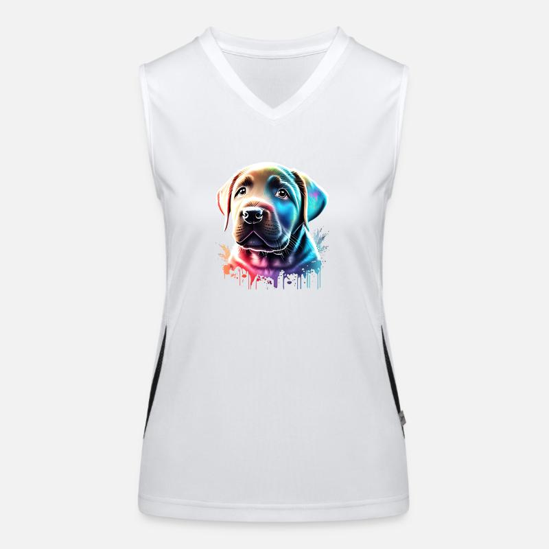 Labrador Retriever Labradorbesitzer Hundehalter Funktionelles Kontrast-Tank Top für Frauen