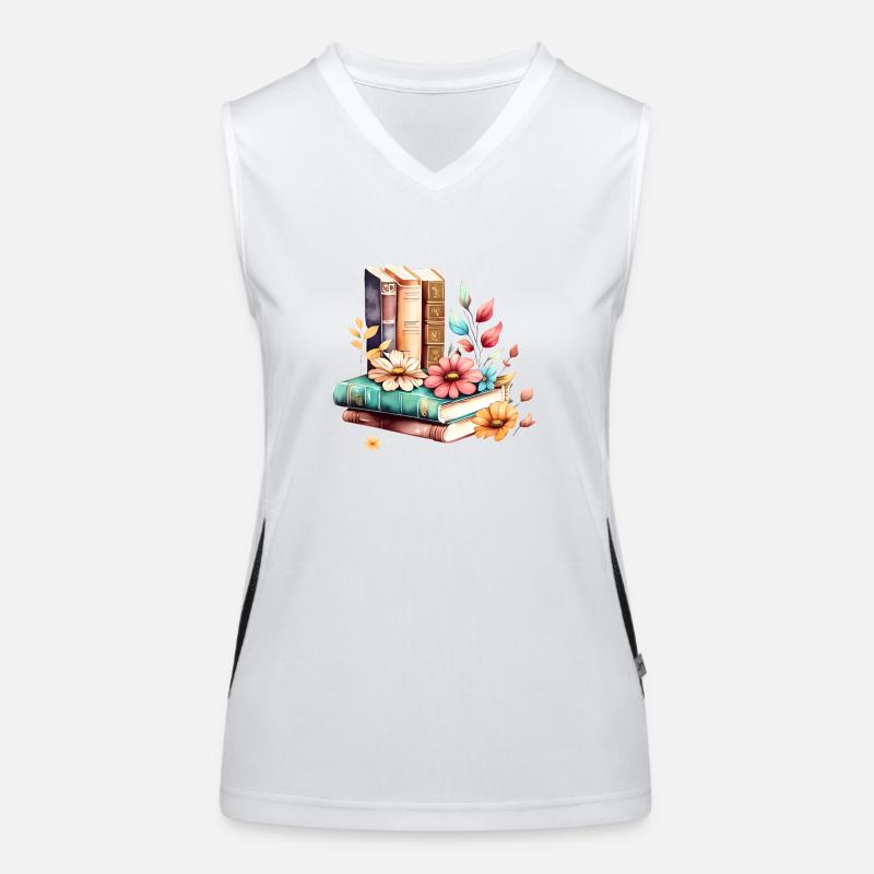 Book Lover Reading Books Reader Gift Book Women's Functional Contrast Tank Top