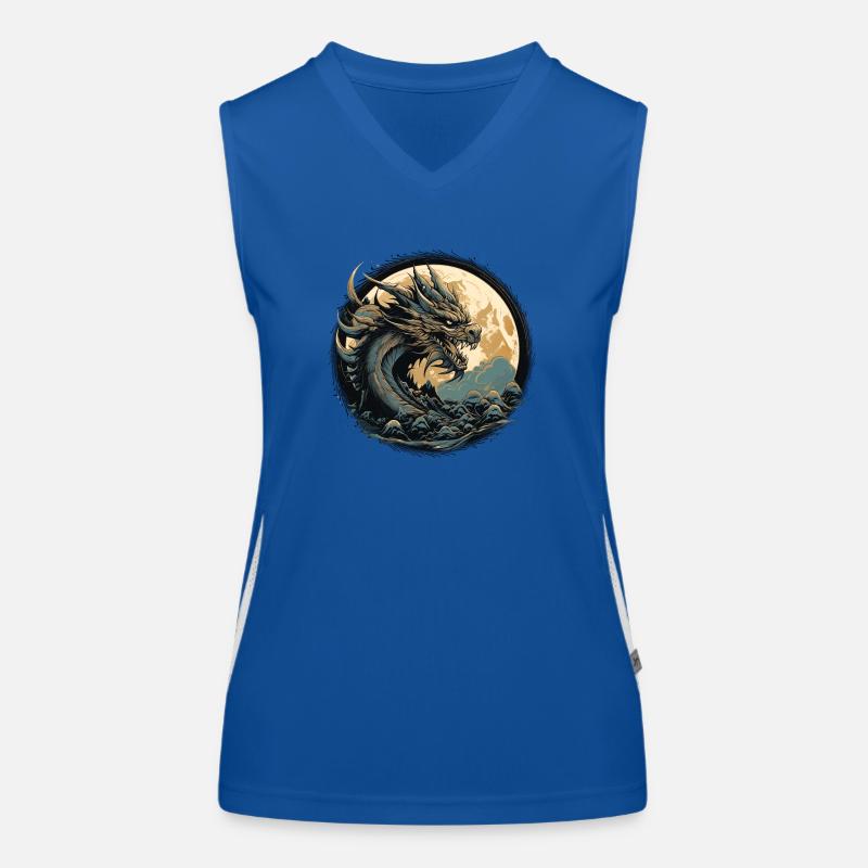 Uralter Drache Funktionelles Kontrast-Tank Top für Frauen