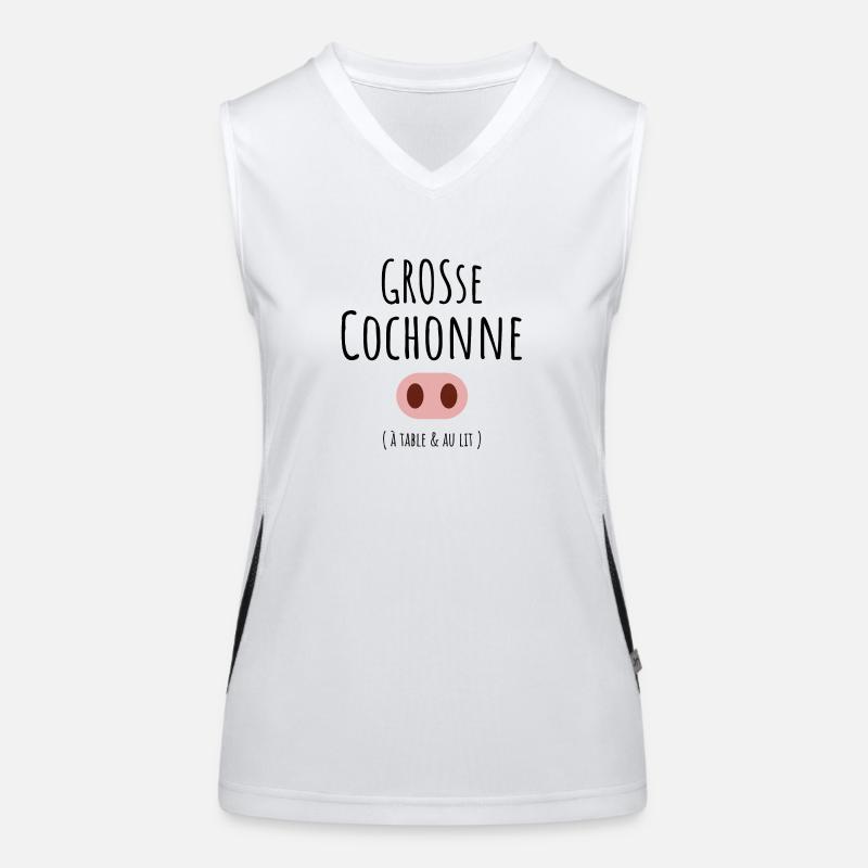 grosse cochonne Débardeur respirant contrasté Femme