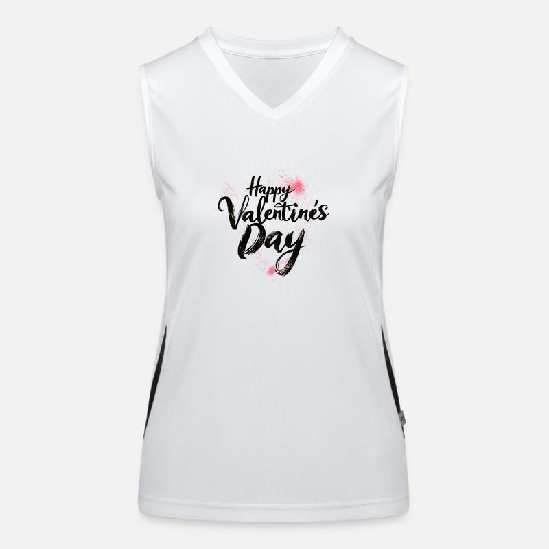 Eleganter Valentinstag - schickes Liebesskript Funktionelles Kontrast-Tank Top für Frauen