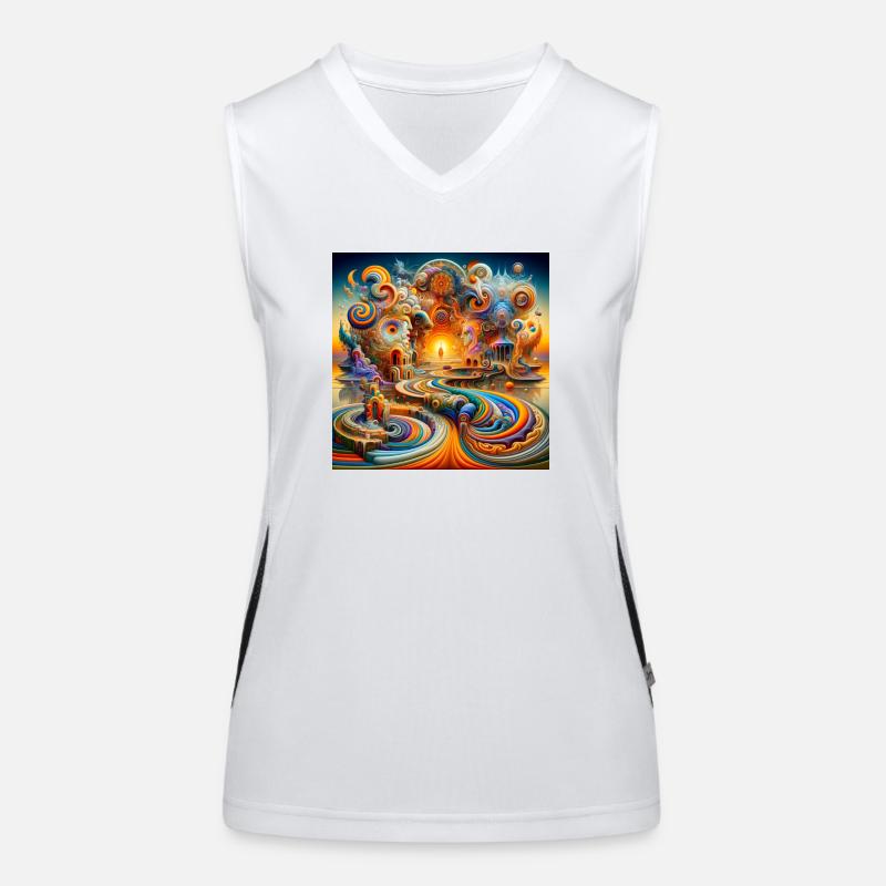 Tempel Psyart Funktionelles Kontrast-Tank Top für Frauen