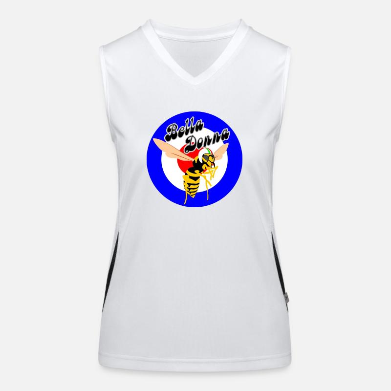 Guêpe Mod Cible Cocarde bella donna Débardeur respirant contrasté Femme