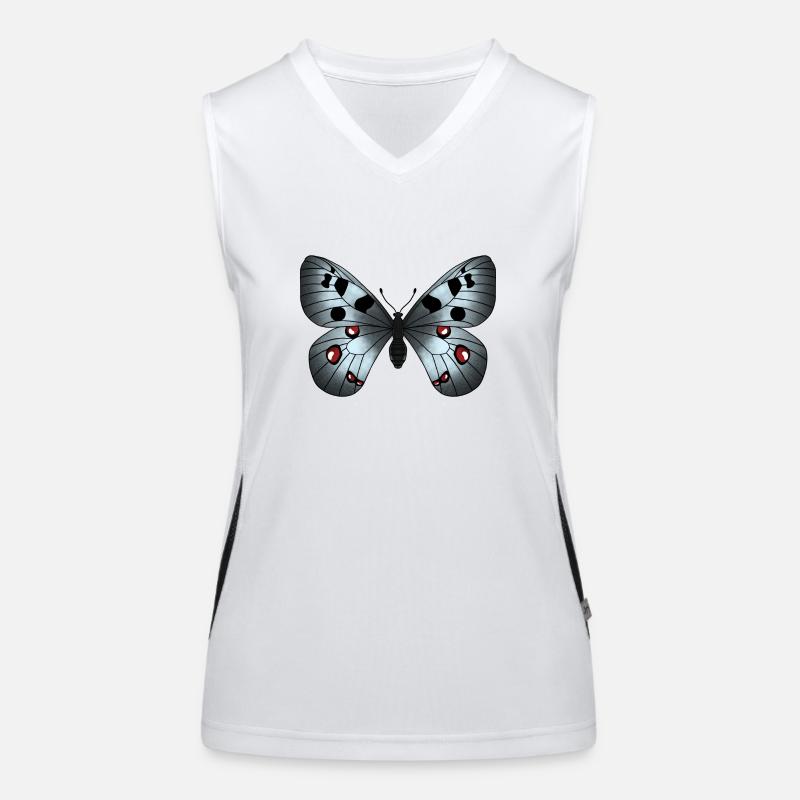 Butterfly Grey Women's Functional Contrast Tank Top