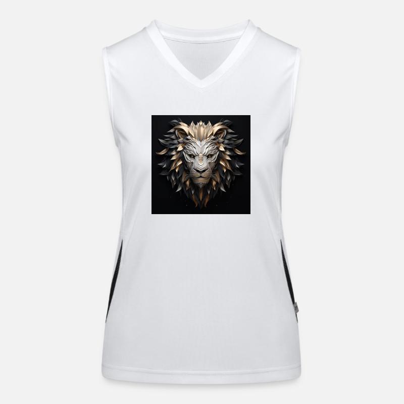 Mighty Lion Funktionelles Kontrast-Tank Top für Frauen