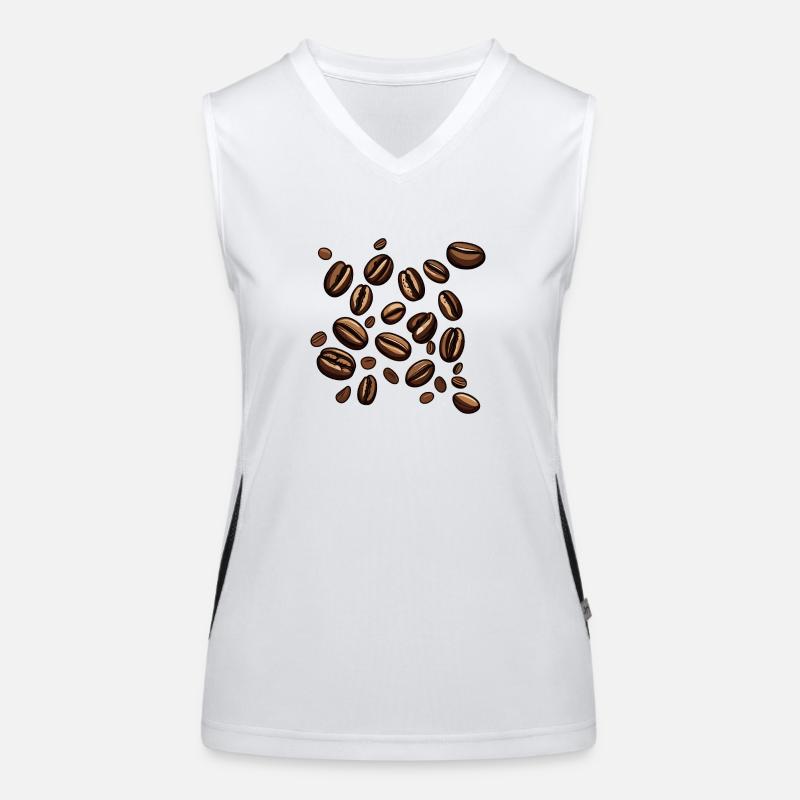 Grains de café Café Débardeur respirant contrasté Femme