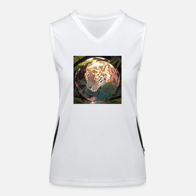Schöne Katze Funktionelles Kontrast-Tank Top für Frauen